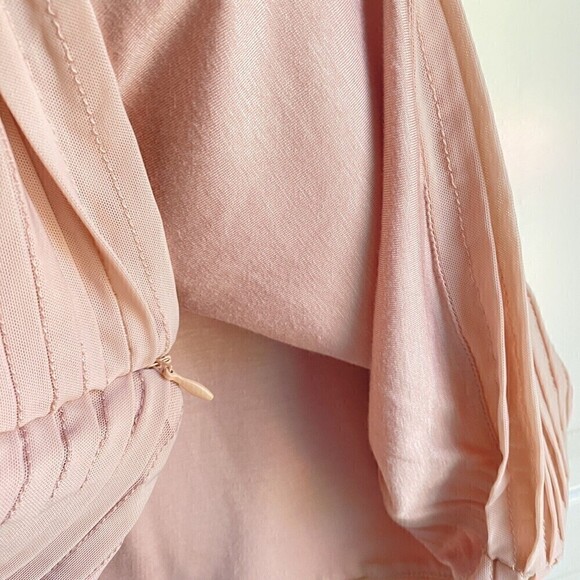 Cache Women’s‎ Sleeveless Polyamide Peachy Pink Blush Blouse Top Sz M NWT - Picture 6 of 10